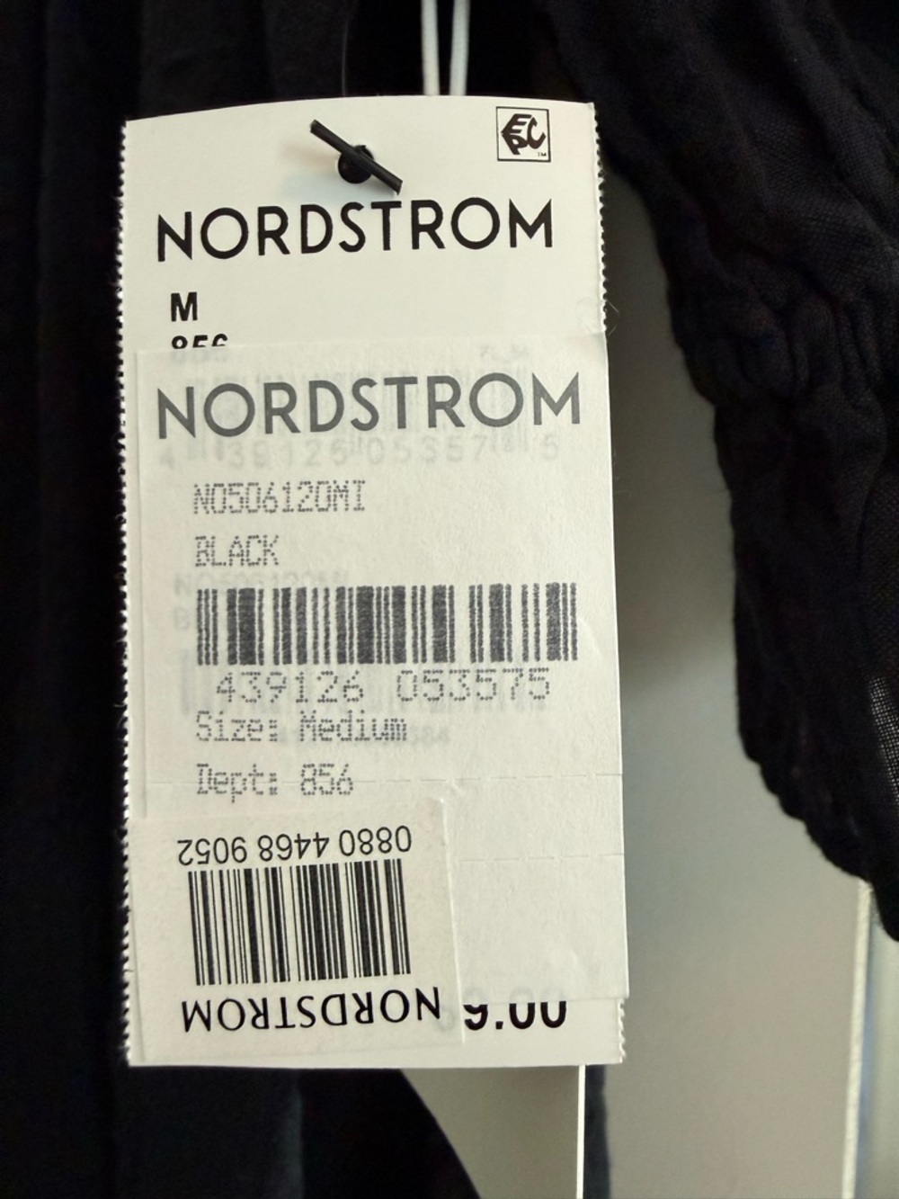 Nordstrom Black Puff-Sleeve Maxi Dress - Picture 4 of 5